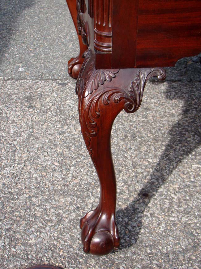 A Magnificent Chippendale style mahogany Lowboy made by Boston cabinetmaker Olof Althin circa 1890 — image 5